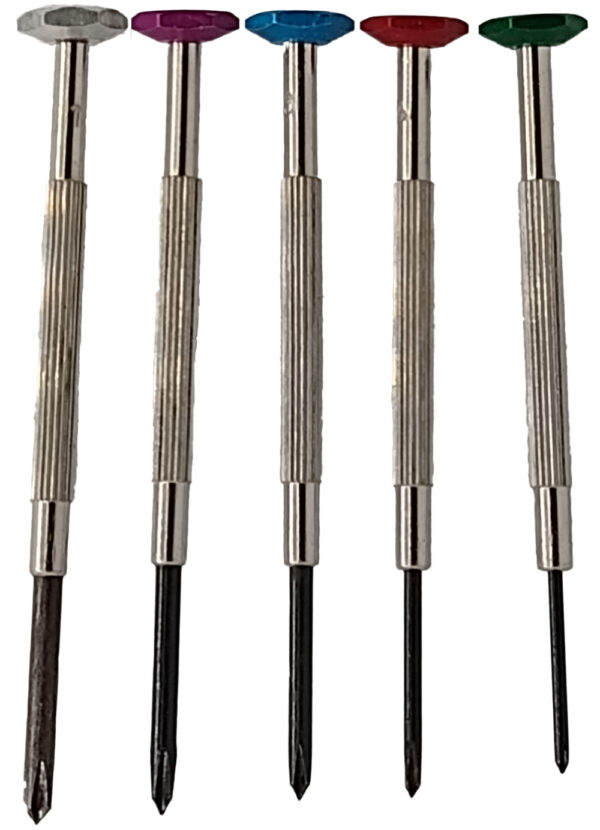 5 Piece Mini Crosspoint Screwdriver Set