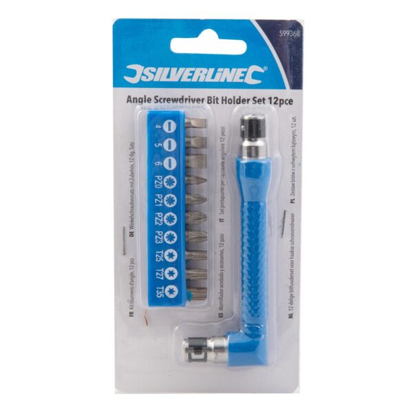 11 Piece Silverline Angle Screwdriver Bit Set - Image 3