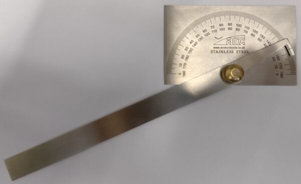 ECO Square Head Stainless Steel Protractor with Plain Beam