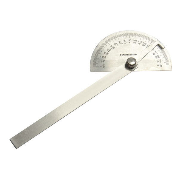 ECO Stainless Steel Protractor with Plain Beam
