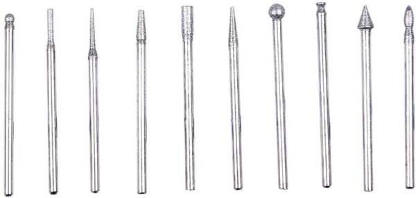 10 P/c Diamond Bur Set 2.35mm Shank