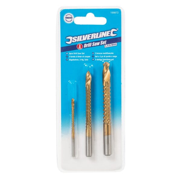 3 Piece Drill Saw Set 3, 6, 8mm - Image 2