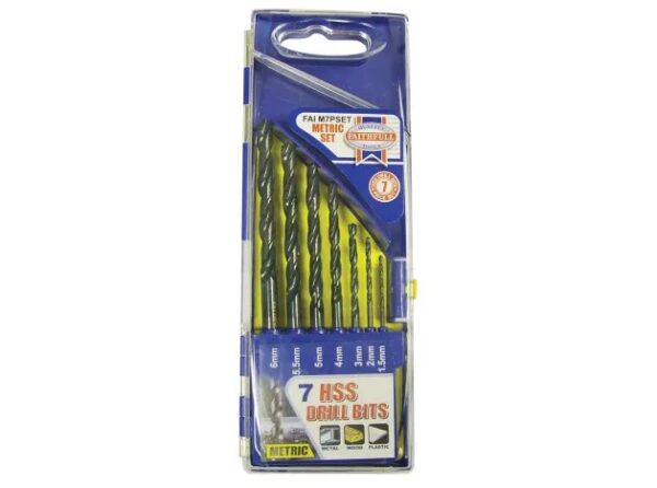 Faithfull HSS Drill Set 1.5-6.5mm 7 Piece