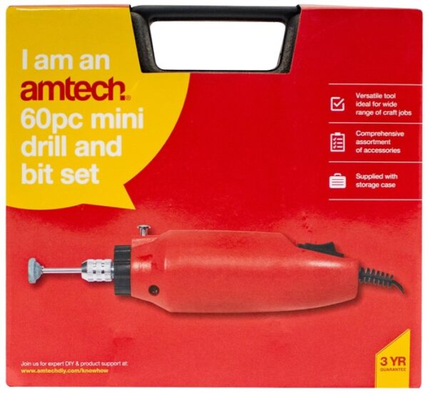 Amtech 60 P/c Mini Drill Kit - Image 3