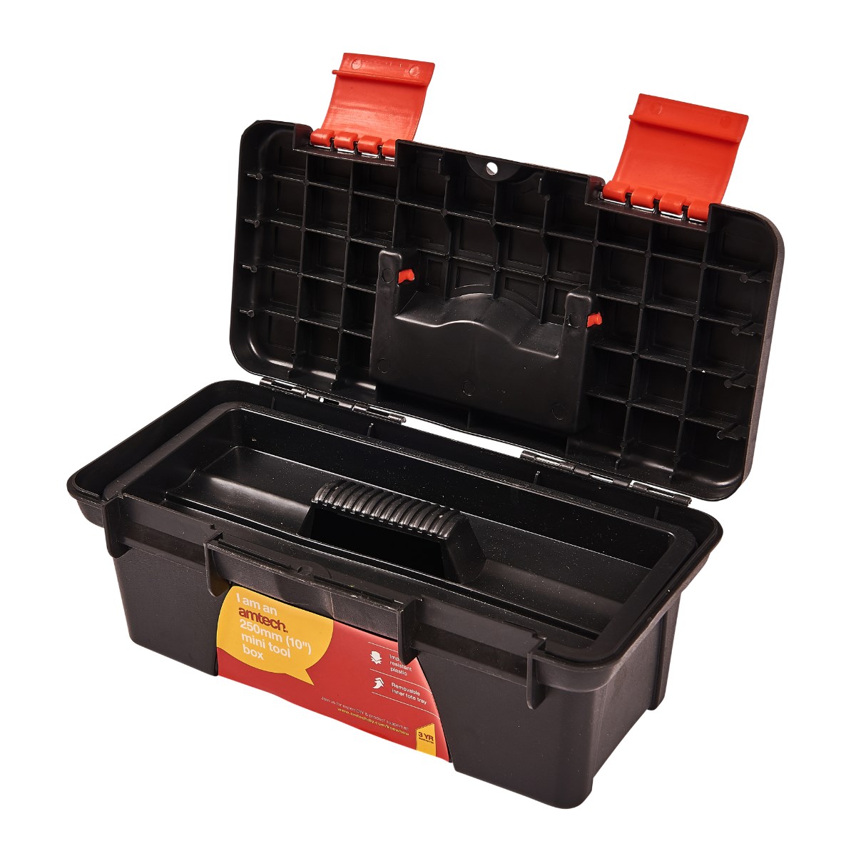 10" Mini Tool Box with Tray - Image 3