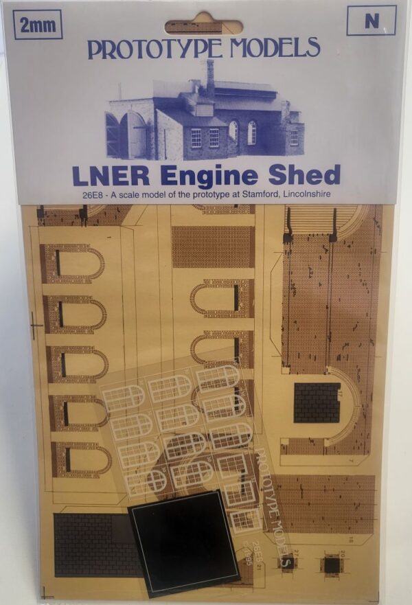 PROTOTYPE 2mm/N LNER Engine Shed (Single Road) Building sheet Kit No: 26E8