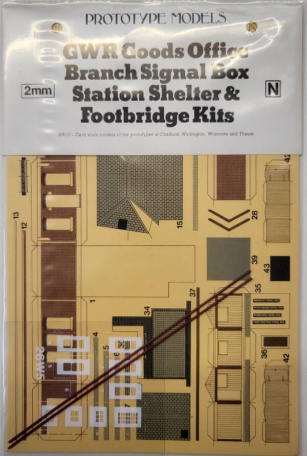 PROTOTYPE 2mm/N GWR Small buildings Build sheet Kit No: 26W5