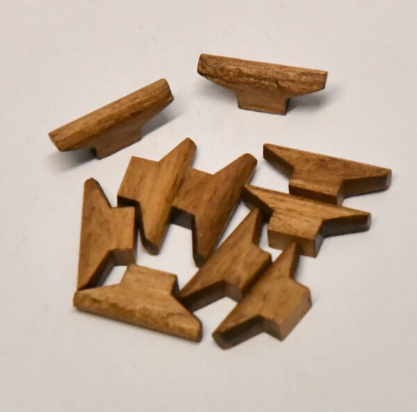 Walnut Cleats H5 x L12 x W3mm Pk 10