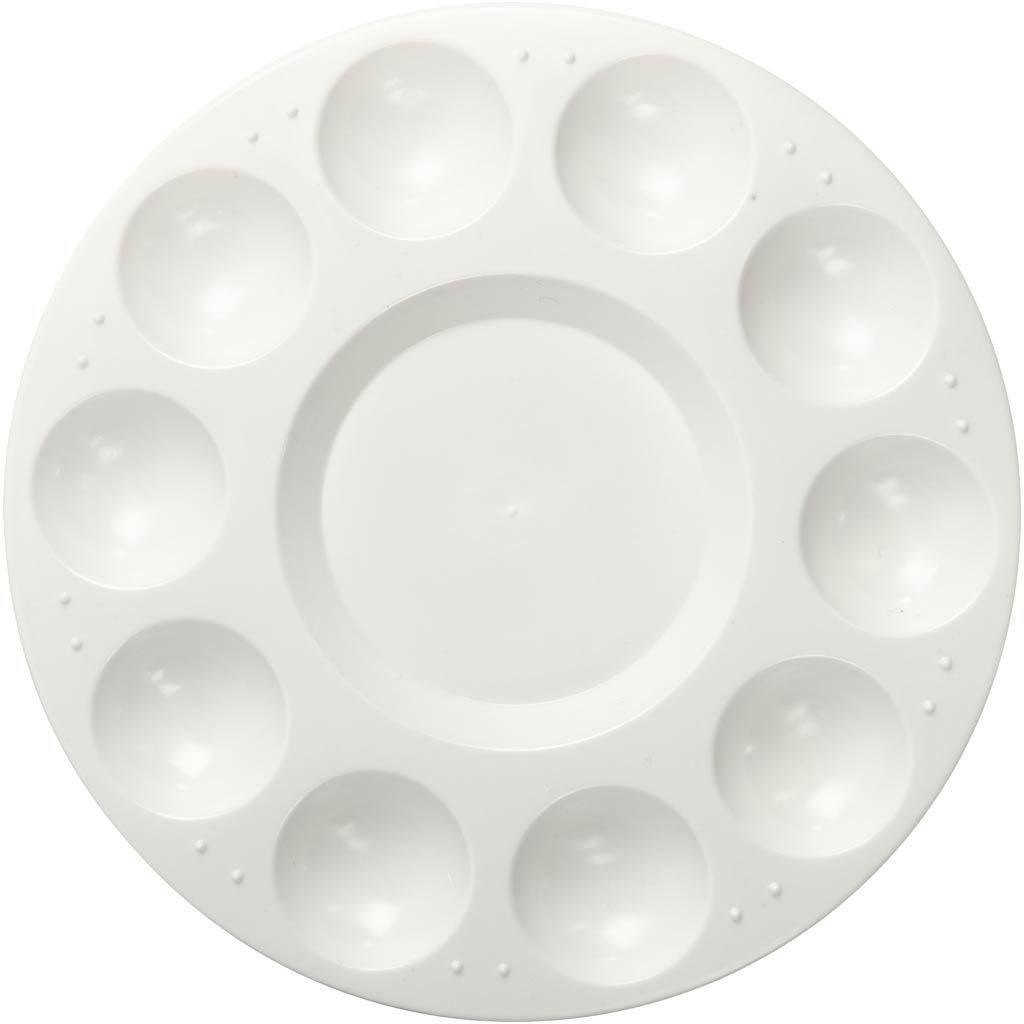 Plastic Circular Mix Palette 10 Wells