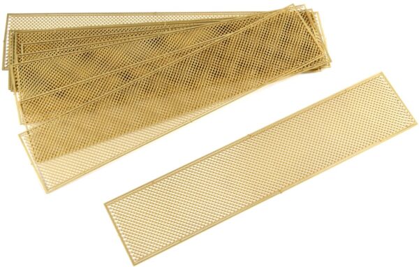 Fine Brass Mesh Round Hole 150x24mm