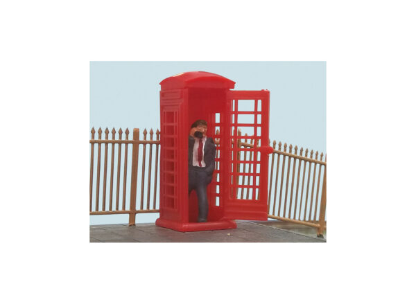 PECO Modelscene OO Gauge Telephone Box With Caller 5005