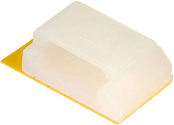 Low Profile Adhesive Cable Clip Pk 10