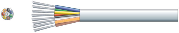 8 Core Signal Cable White