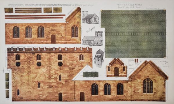BILTEEZI 4mm/OO Church Build kits Sheets No. A3