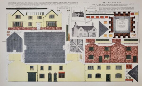 BILTEEZI 4mm/OO Public House Building kits Sheet No. A4