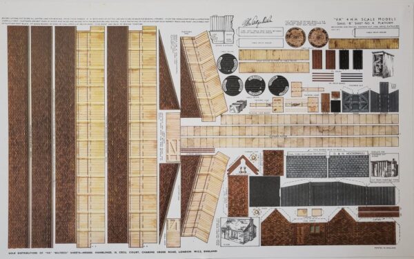 BILTEEZI 4mm/OO Platform Accessories Building Kits Sheet No. B4