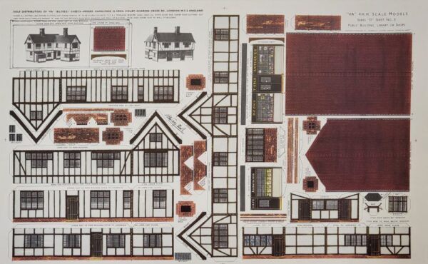 BILTEEZI 4mm/OO Public Building, Library or Shops Building Kit sheet No. D5