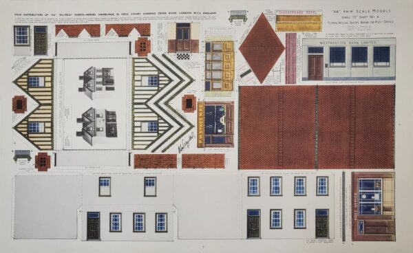 BILTEEZ 4mm/OO Town House, Shops or Pub/ Hotel Building kits sheet No. D6