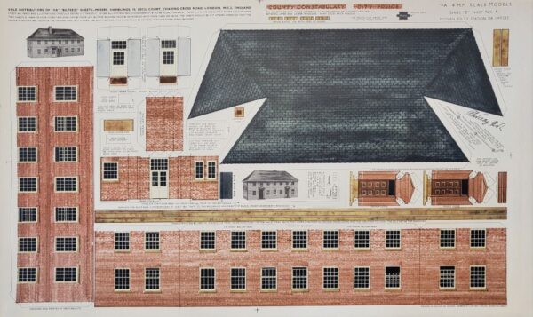 BILTEEZI 4mm/OO Police Station or Offices Building Kits Sheet No. E4