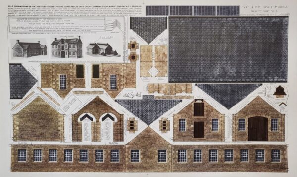 BILTEEZI 4mm/OO Village School, Warehouse or Narrow-Gauge Loco shed Building Kits Sheet No. F5