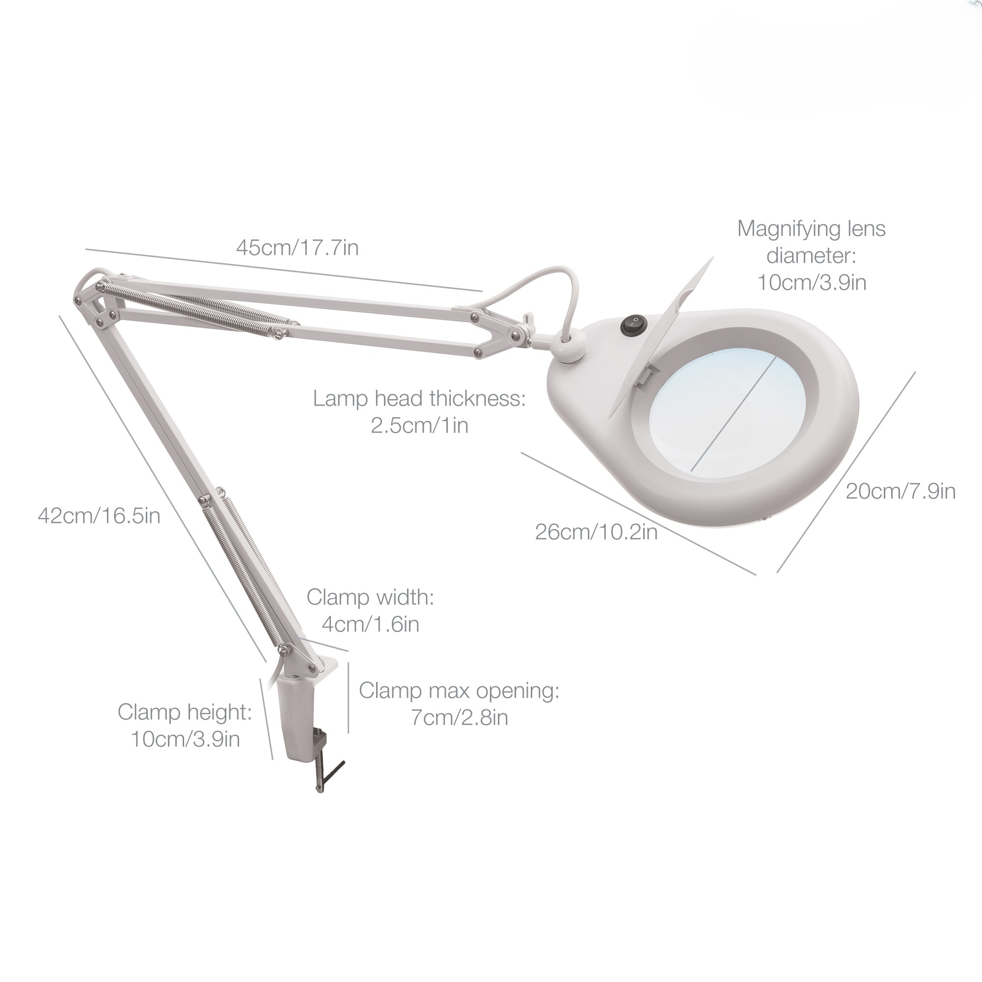 Purelite LED Illuminated Bench Magnifier - Image 2