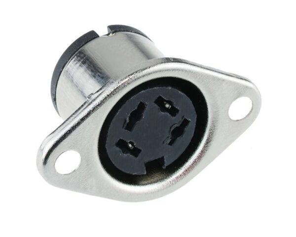 4 Pin Din Socket Flanged