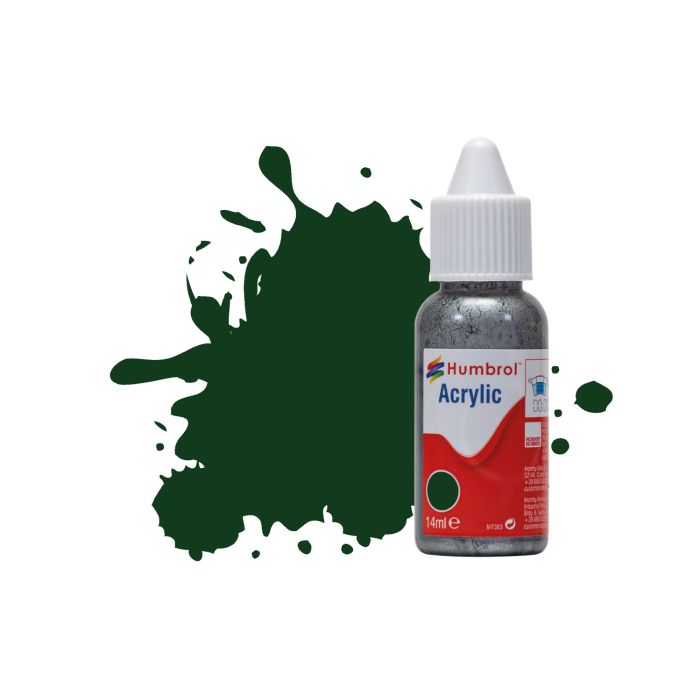 Humbrol No 3 Brunswick Green Gloss Acrylic Paint (14ml)