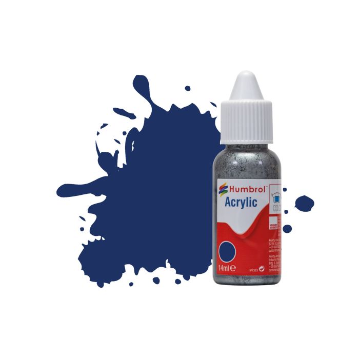 Humbrol No 15 Midnight Blue Gloss Acrylic Paint (14ml)