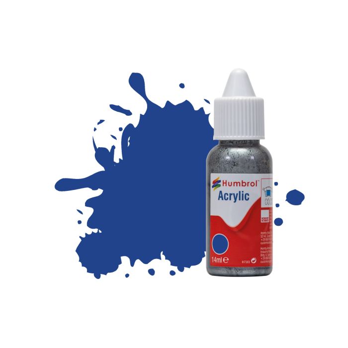 Humbrol No 25 Blue Matt Acrylic Paint (14ml)