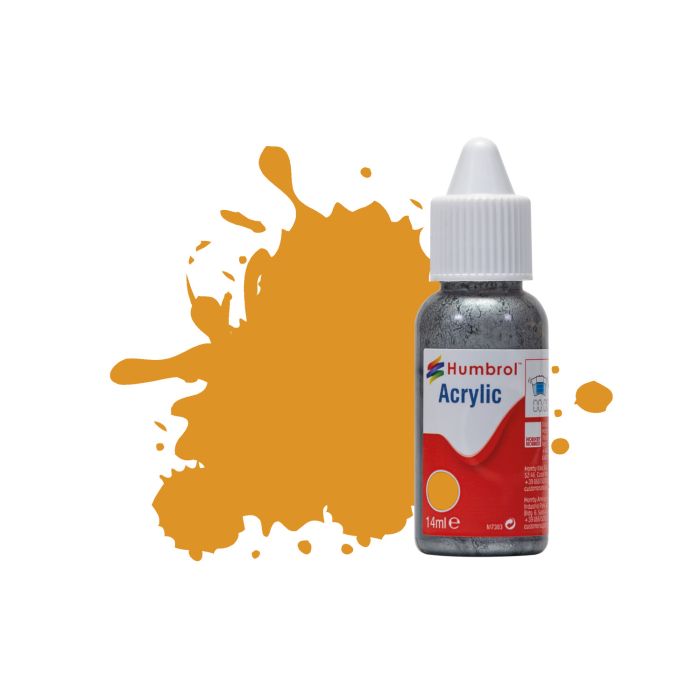Humbrol No.54 Brass Metallic Acrylic Paint (14ml)