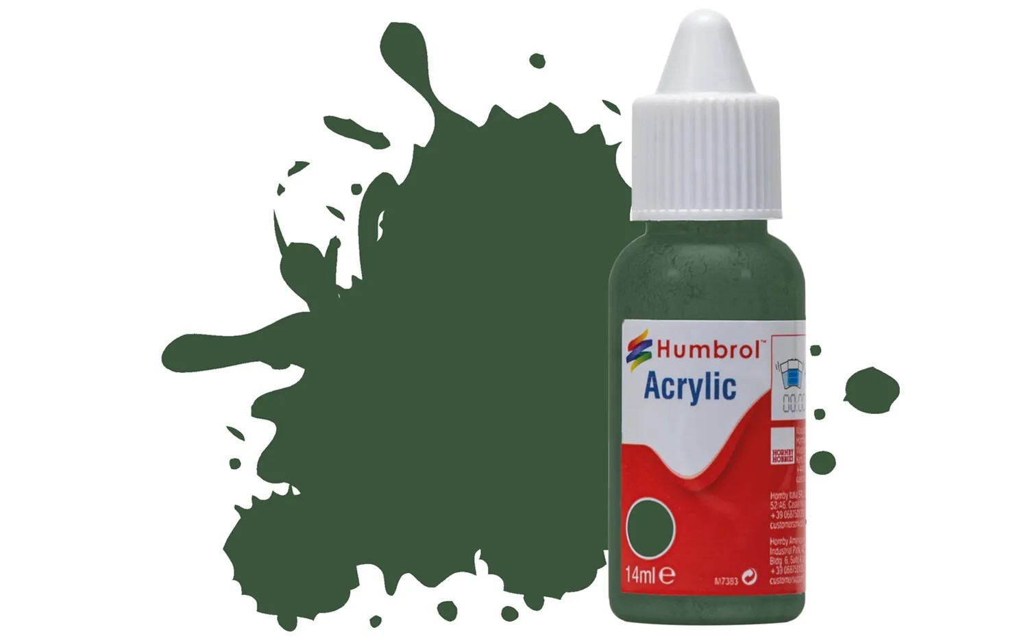 Humbrol No 78 Cockpit Green Acrylic Paint (14ml)
