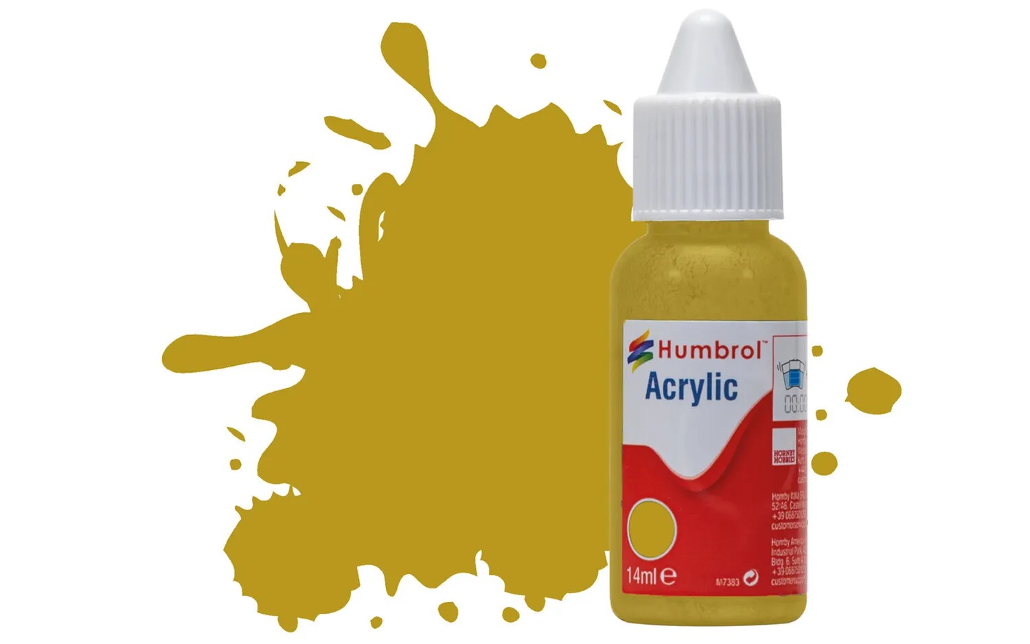 Humbrol No 83 Ochre Matt Acrylic Paint (14ml)