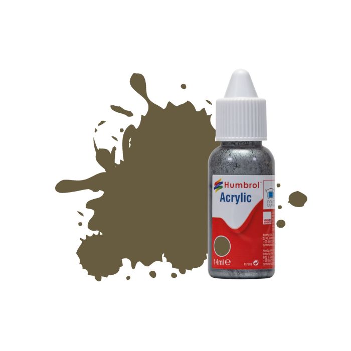 Humbrol No 86 Olive Green Matt Acrylic Paint (14ml)