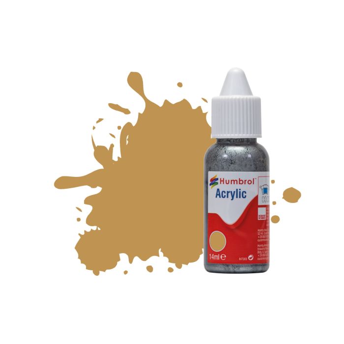 Humbrol No 93 Desert Yellow Acrylic Paint (14ml)