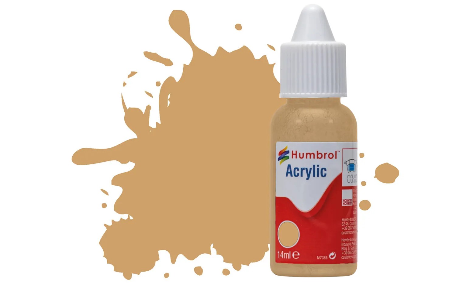 Humbrol No 94 Brown Yellow Matt Acrylic Paint (14ml)