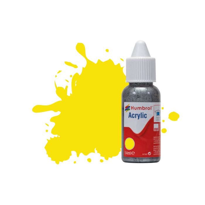 Humbrol No 99 Lemon Matt Acrylic Paint (14ml)