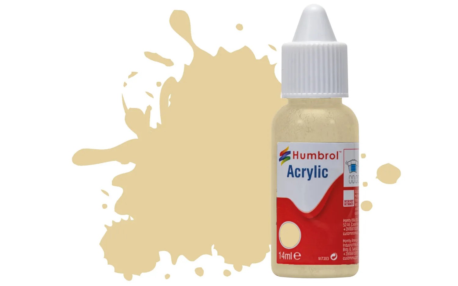 Humbrol No 121 Pale Stone Matt Acrylic Paint (14ml)