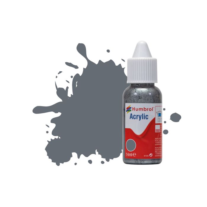 Humbrol No 123 Extra Dark Sea Grey Satin Acrylic Paint (14ml)
