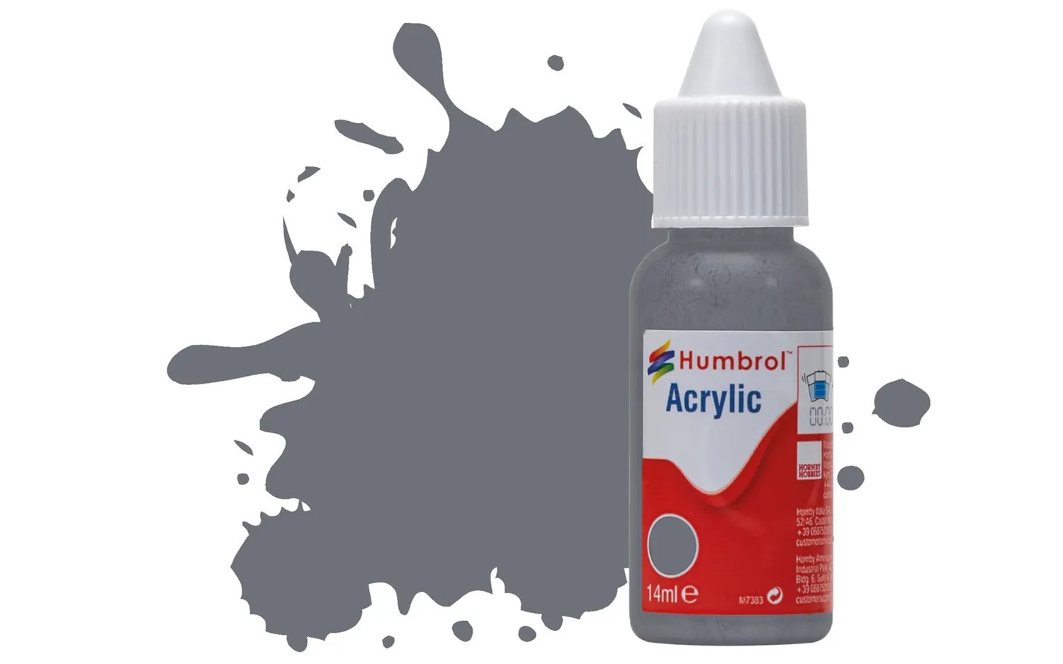 Humbrol No 145 Medium Grey Matt Acrylic Paint (14ml)