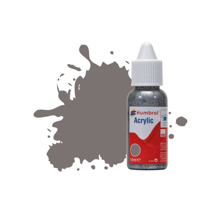 Humbrol No 156 Dark Camouflage Grey Satin Acrylic Paint (14ml)