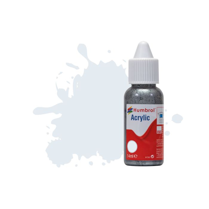 Humbrol No 191 Chrome Silver Metallic Acrylic Paint (14ml)