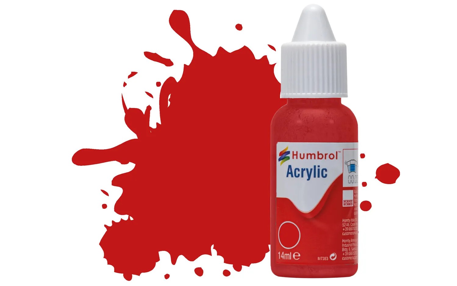 Humbrol No 220 Italian Red Gloss Acrylic Paint (14ml)