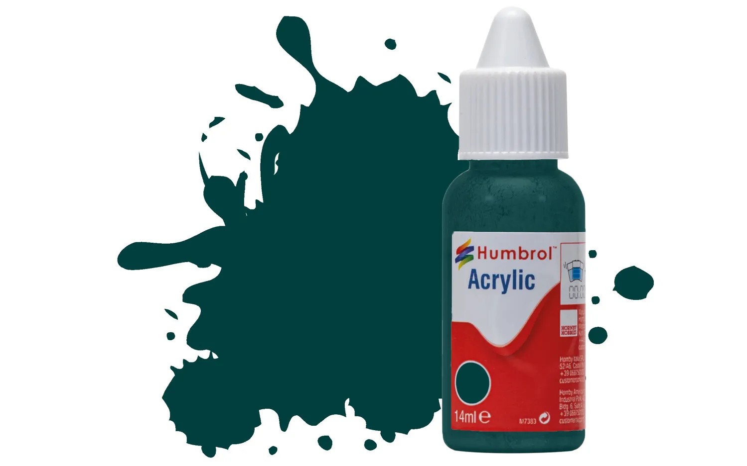 Humbrol No 239 Racing Green Gloss Acrylic Paint (14ml)