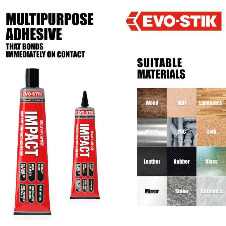 Evo-Stik Impact Adhesive Tube - Image 2