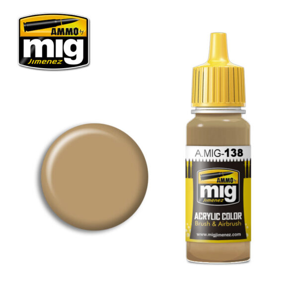 MIG Ammo Acrylic Paint 17ml Desert Yellow