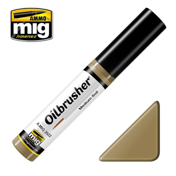 MIG Ammo Oilbrusher Medium Soil