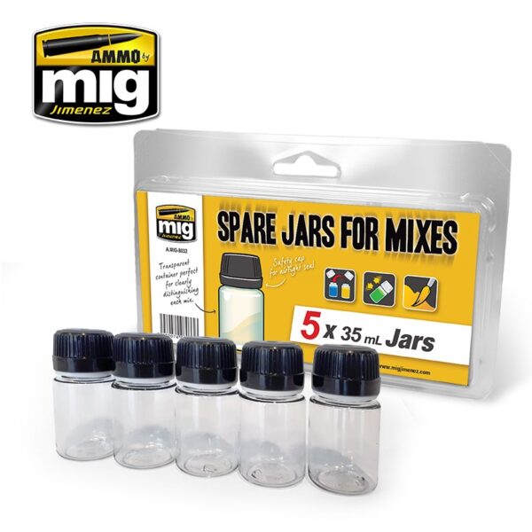 MIG Spare Jar Set X 35ml Jars A.MIG-8033