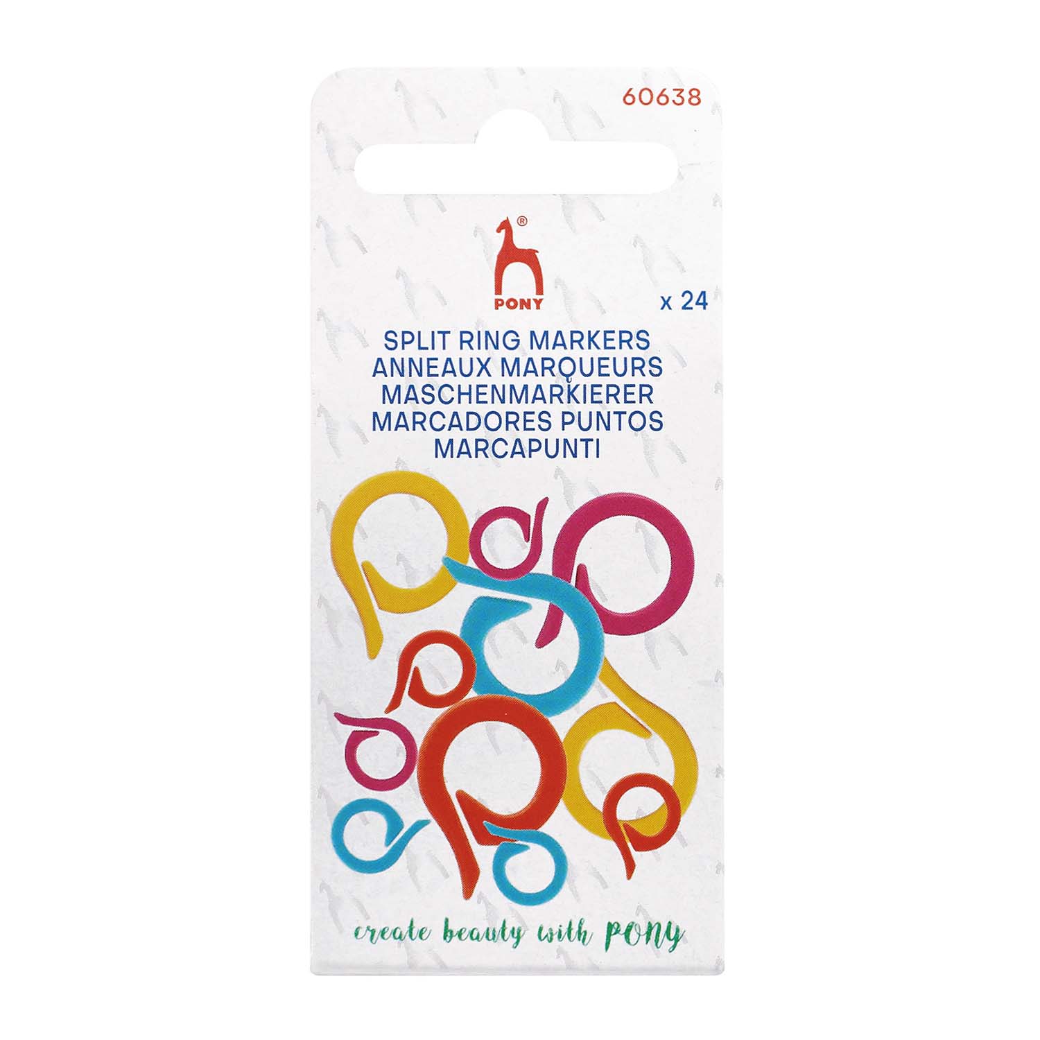 Pony Split Ring Markers x 24 Assorted