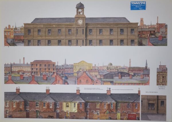 Townscene 4mm/OO Town Roofscapes/Factory - 2 Backscene Sheet No 3