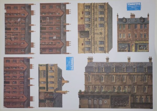 Townscene 4mm/OO Town Buildings Backscene Sheet No 4